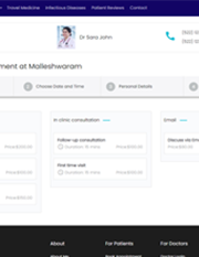 Appointment booking to handle online & telephonic appointments and walkins